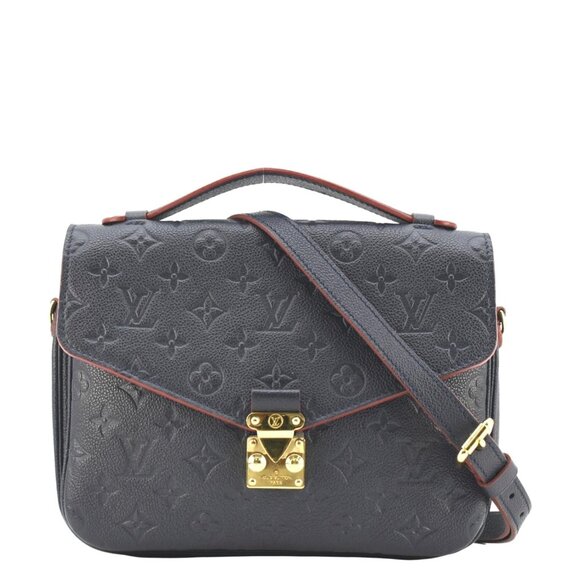 Louis Vuitton  Metis Pochette Empreinte Leather Crossbody Bag Navy Blue - Picture 1 of 11